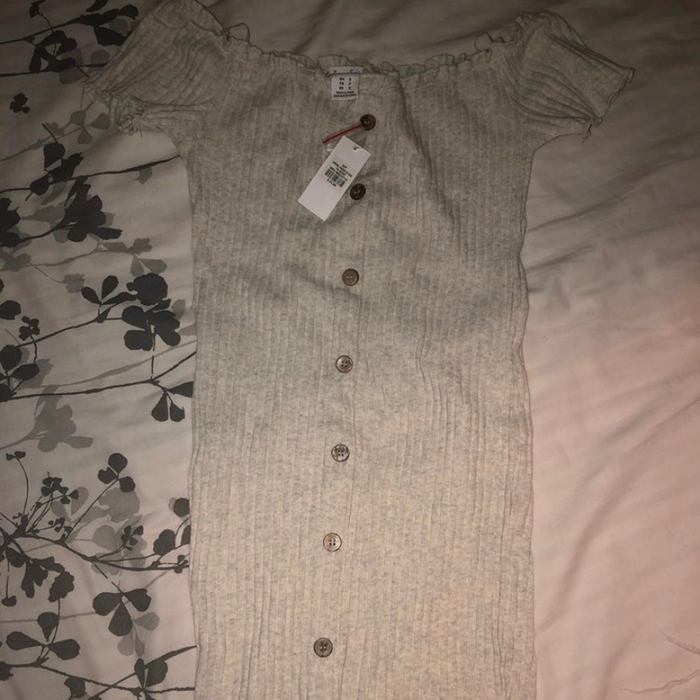Creme Off The Shoulder Dress